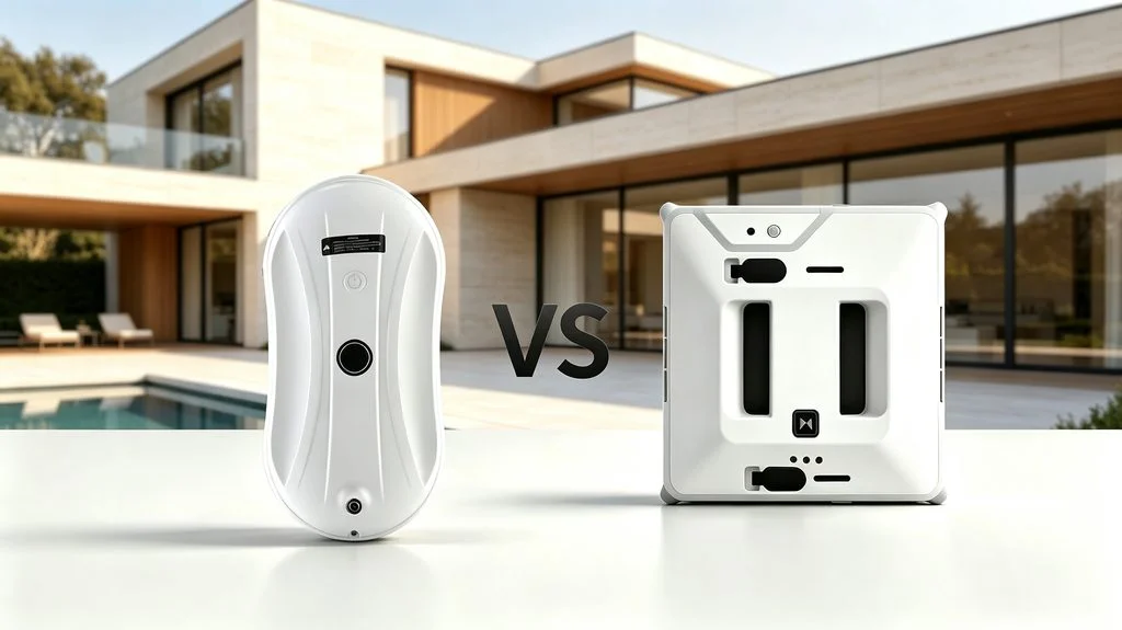 Square vs. Round Window Cleaning Robots