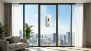 Smart window cleaning robot guide