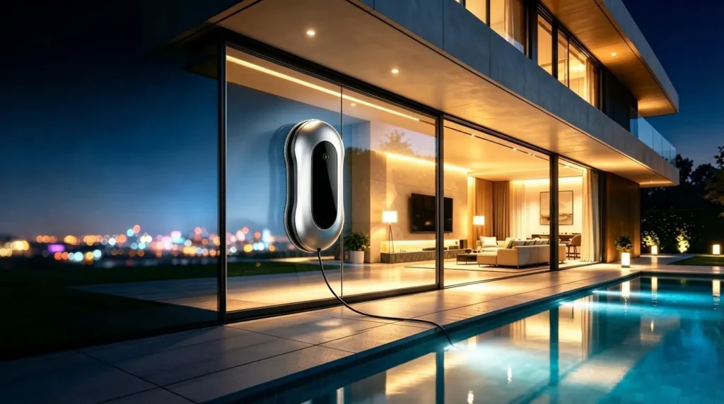 Smart window cleaning technology for glass surfaces